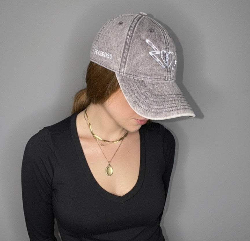 [Handle With Care] - Vintage-Washed Cap (Grey)